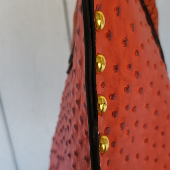 Orange Purse. SJS Handbag Woman Leather - Picture 11 of 16